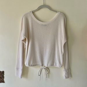 Abercrombie & Fitch • ivory ribbed top